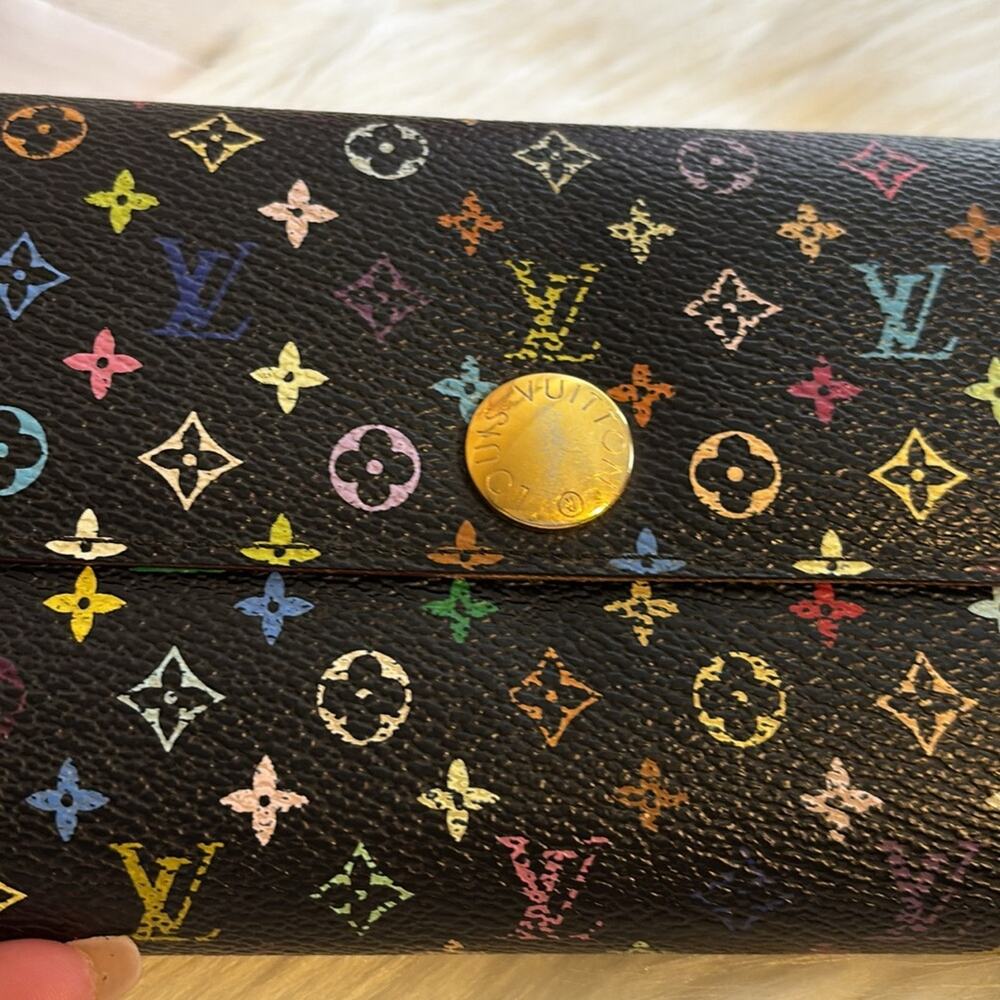 Authentic Louis Vuitton Monogram Multicolor Noir Sarah Women's - Picture 3 of 9